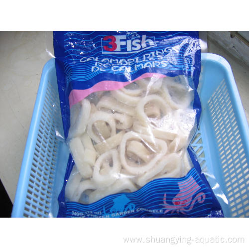 Frozen Illex Squid Ring With EU Standard